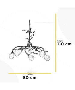 Lampadario onli 'sharon' 5 luci, e14